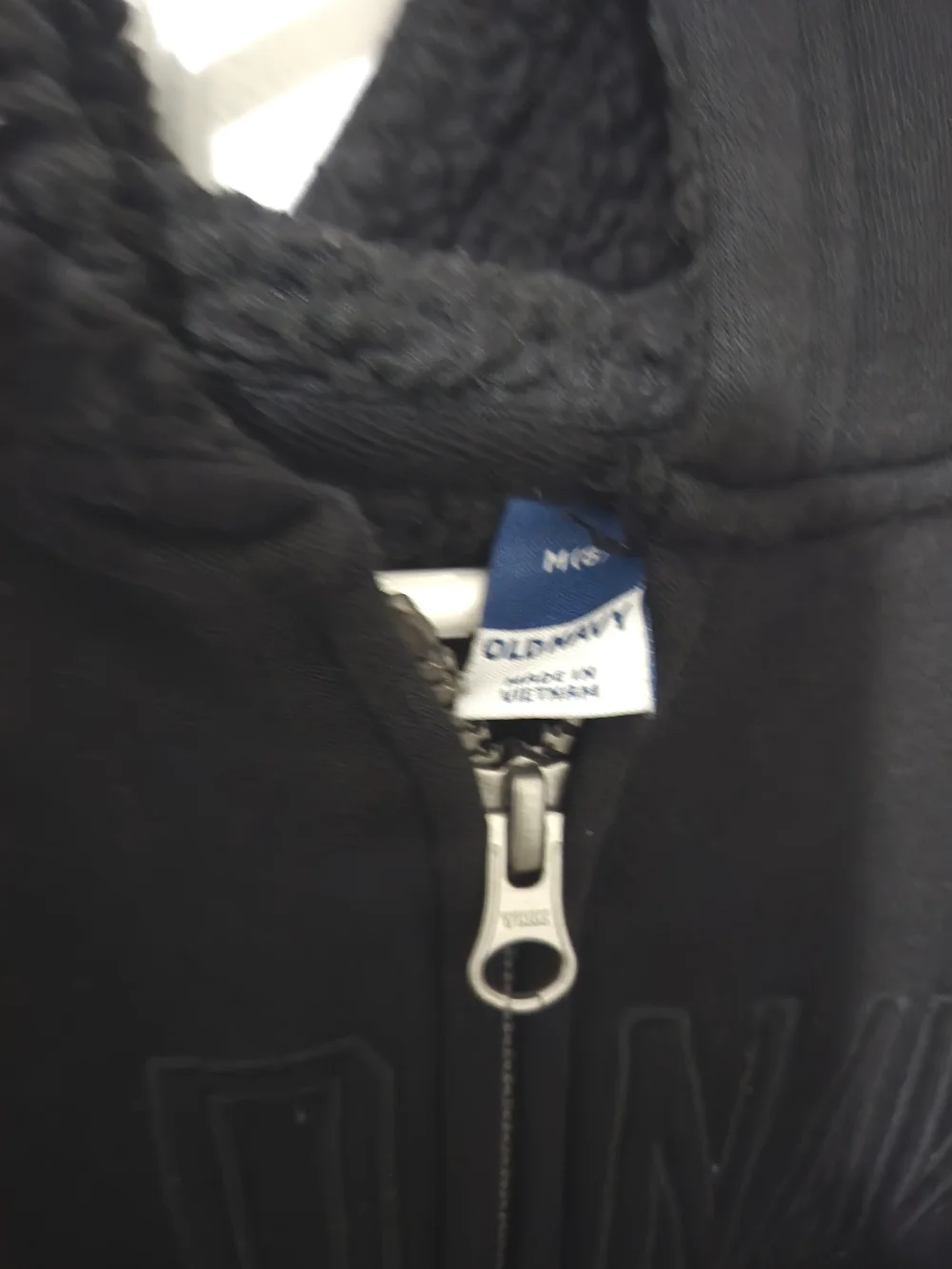 Old Navy Black Hooded Zip-Up Sweatshirt for Kids